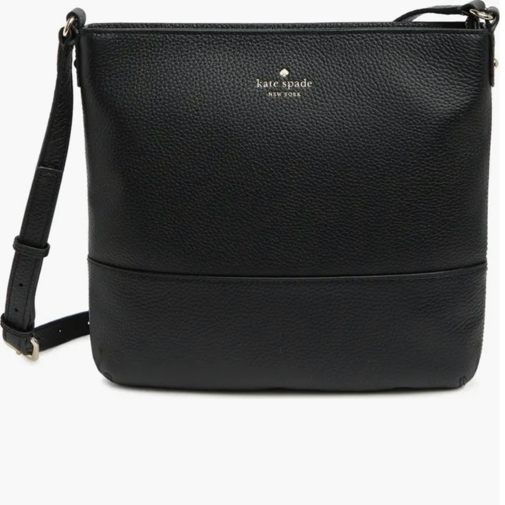 kate spade Black Pebbled Leather Crossbody Bag